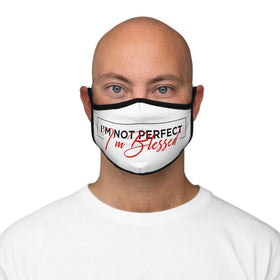 I'm Not Perfect, I'm BLESSED-  Fitted Polyester Face Mask