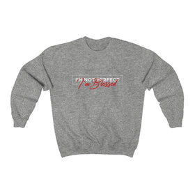 I'm Blessed-White with Red Signature-ADULT-Unisex-Sweatshirt