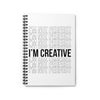 I'm Creative-Spiral Notebook - Ruled Line