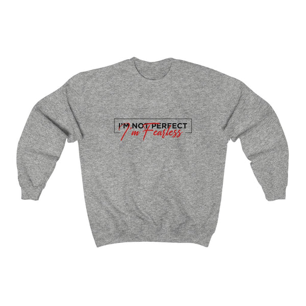 I'm Fearless-Black with Red Signature-ADULT-Unisex Sweatshirt